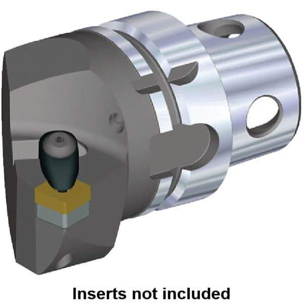 Kennametal - Insert Style SN.. 120408, SN.. 432, 70mm Head Length, Right Hand Cut, Internal/External Modular Threading Cutting Unit Head - System Size KM4X63, 43mm Center to Cutting Edge, Series Kenclamp - Apex Tool & Supply