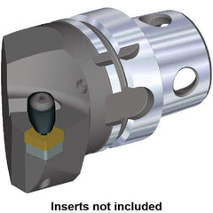 Kennametal - Insert Style SN.. 120408, SN.. 432, 70mm Head Length, Left Hand Cut, Internal/External Modular Threading Cutting Unit Head - System Size KM4X63, 43mm Center to Cutting Edge, Series Kenclamp - Apex Tool & Supply