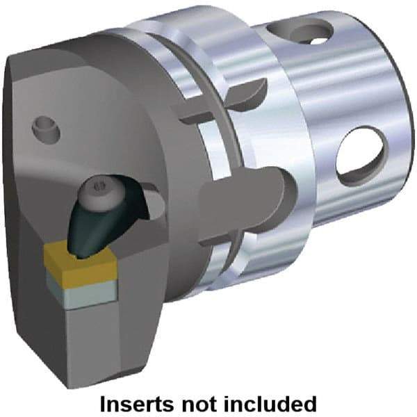 Kennametal - Insert Style SN.. 120408, SN.. 432, 70mm Head Length, Right Hand Cut, Internal/External Modular Threading Cutting Unit Head - System Size KM4X63, 38mm Center to Cutting Edge, Series Kenclamp - Apex Tool & Supply