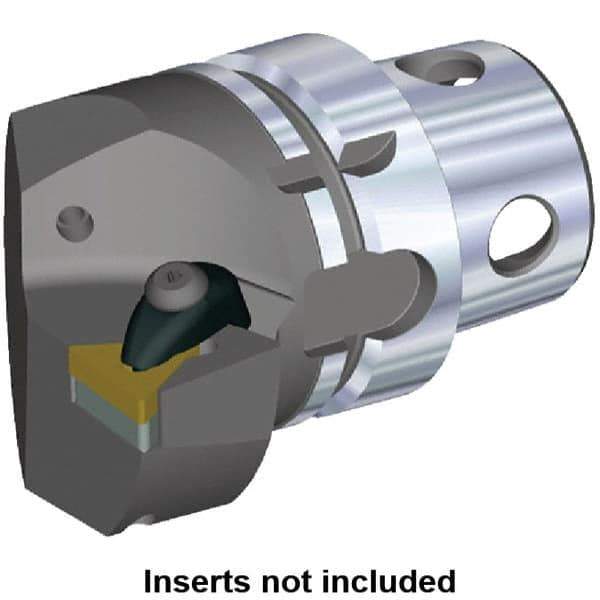 Kennametal - Insert Style TN.. 220408, TN.. 432, 70mm Head Length, Left Hand Cut, Internal/External Modular Threading Cutting Unit Head - System Size KM4X63, 43mm Center to Cutting Edge, Series Kenclamp - Apex Tool & Supply
