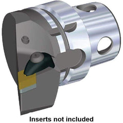 Kennametal - Insert Style DN.. 150608, DN.. 442, 70mm Head Length, Right Hand Cut, Internal/External Modular Threading Cutting Unit Head - System Size KM4X63, 43mm Center to Cutting Edge, Series Kenclamp - Apex Tool & Supply