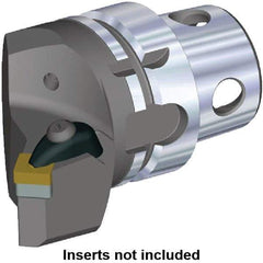 Kennametal - Insert Style SN.. 120408, SN.. 432, 70mm Head Length, Left Hand Cut, Internal/External Modular Threading Cutting Unit Head - System Size KM4X63, 43mm Center to Cutting Edge, Series Kenclamp - Apex Tool & Supply