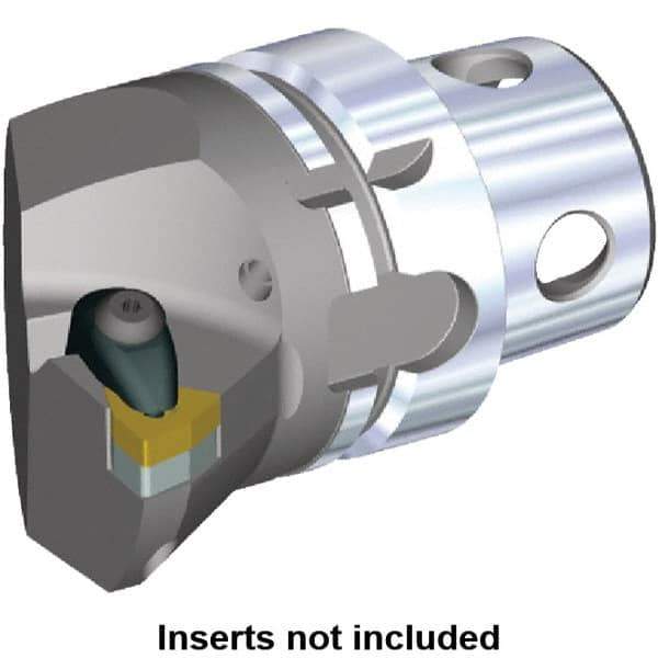 Kennametal - Insert Style WN.. 080408, WN.. 432, 70mm Head Length, Left Hand Cut, Internal/External Modular Threading Cutting Unit Head - System Size KM4X63, 43mm Center to Cutting Edge, Series Kenclamp - Apex Tool & Supply