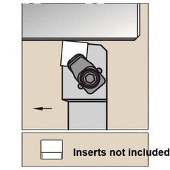 Kennametal - CSXN, Right Hand Cut, 5° Lead Angle, 32mm Shank Height x 25mm Shank Width, Negative Rake Indexable Turning Toolholder - 170mm OAL, SN.X 120708 Insert Compatibility, Series CSXN - Apex Tool & Supply