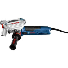 Bosch - 5" Wheel Diam, 11,500 RPM, Corded Angle & Disc Grinder - 5/8-11 Spindle, 120 Volts, 13 Amps - Apex Tool & Supply