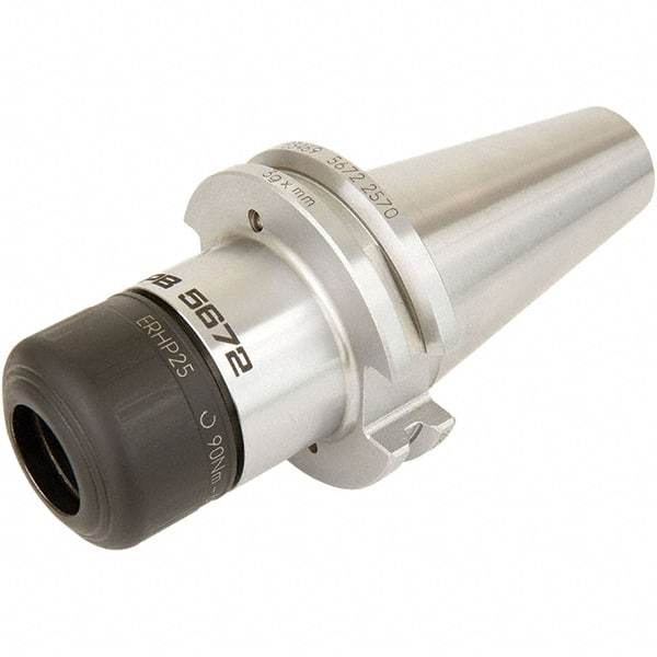 Seco - 15mm to 16mm Capacity, 140.9mm Projection, CAT40 Dual Contact Taper, HP25 Collet Chuck - 228.4mm OAL - Exact Industrial Supply