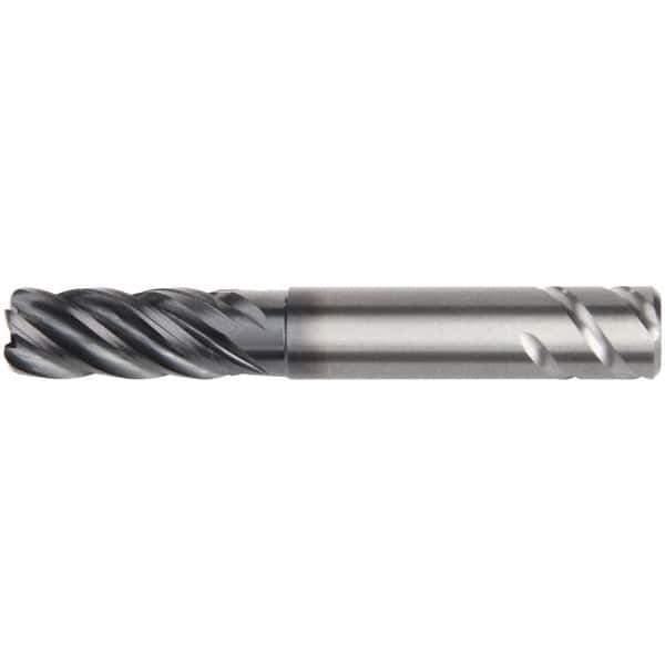 Kennametal - 20mm, 5 Flute, Single End, Solid Carbide, 6mm Corner Radius End Mill - 115mm OAL, 38° Helix, Right Hand Flute, 38mm LOC, Right Hand Cut, 60mm Extended Reach - Apex Tool & Supply