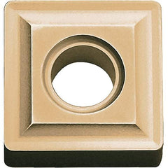 Kyocera - SNMG321 Grade CA025P Carbide Turning Insert - TiCN/Al2O3/TiN Finish, 90° Square, 3/8" Inscr Circle, 1/8" Thick, 1/64" Corner Radius - Apex Tool & Supply