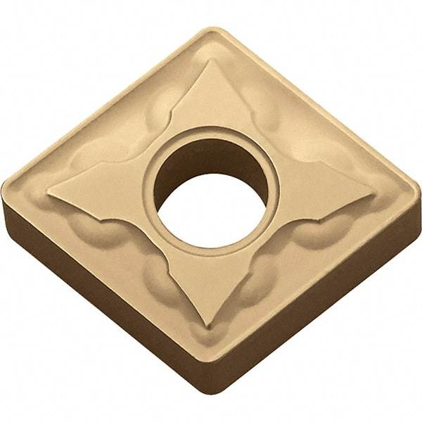 Kyocera - CNMG332 GS Grade CA025P Carbide Turning Insert - TiCN/Al2O3/TiN Finish, 80° Diamond, 3/8" Inscr Circle, 3/16" Thick, 1/32" Corner Radius - Apex Tool & Supply