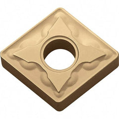 Kyocera - CNMG332 GS Grade CA025P Carbide Turning Insert - TiCN/Al2O3/TiN Finish, 80° Diamond, 3/8" Inscr Circle, 3/16" Thick, 1/32" Corner Radius - Apex Tool & Supply