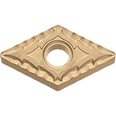 Kyocera - DNMG432 CQ Grade CA025P Carbide Turning Insert - TiCN/Al2O3/TiN Finish, 55° Diamond, 1/2" Inscr Circle, 3/16" Thick, 1/32" Corner Radius - Apex Tool & Supply