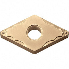 Kyocera - DNMG432 GP Grade CA025P Carbide Turning Insert - TiCN/Al2O3/TiN Finish, 55° Diamond, 1/2" Inscr Circle, 3/16" Thick, 1/32" Corner Radius - Apex Tool & Supply