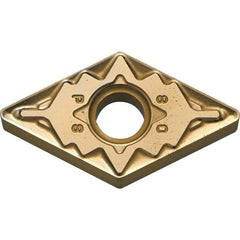 Kyocera - DNMG433 PS Grade CA025P Carbide Turning Insert - TiCN/Al2O3/TiN Finish, 55° Diamond, 1/2" Inscr Circle, 3/16" Thick, 3/64" Corner Radius - Apex Tool & Supply