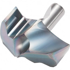 Kyocera - Series DA, 15.5mm Diam Grade PR1525 140° Replaceable Drill Tip - Carbide, Megacoat Nano Finish, 150 Seat Size - Apex Tool & Supply