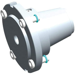 Exsys-Eppinger - PRECI-FLEX Straight Shank with Weldon Flat 1/2" Hole End Mill Holder/Adapter - 1/2" Nose Diam, 14mm Projection, Through Coolant - Exact Industrial Supply
