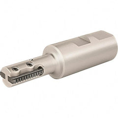 Vargus - 19mm Cut Diam, 44mm Max Hole Depth, 25mm Shank Diam, Internal/External Indexable Thread Mill - Insert Style R25, 2 Inserts, Toolholder Style RTMC, 100mm OAL - Apex Tool & Supply