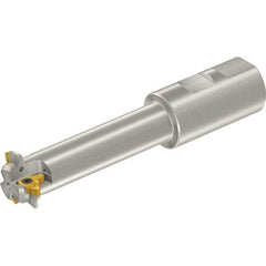 Vargus - 26.4mm Cut Diam, 80mm Max Hole Depth, 25mm Shank Diam, Internal/External Indexable Thread Mill - Insert Style 3LI, 3/8" Insert Size, 2 Inserts, Toolholder Style TM SC W, 143mm OAL - Apex Tool & Supply