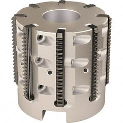 Vargus - 52mm Cut Diam, 200mm Max Hole Depth, 27mm Shank Diam, Internal/External Indexable Thread Mill - Insert Style R40, 8 Inserts, Toolholder Style RTMC-D, 50mm OAL - Apex Tool & Supply