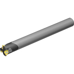 Vargus - 17.7mm Cut Diam, 65mm Max Hole Depth, 14mm Shank Diam, Internal/External Indexable Thread Mill - Insert Style 5LI, 3 Inserts, Toolholder Style CTM SC, 132mm OAL - Apex Tool & Supply