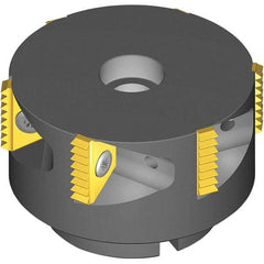 Vargus - 63mm Cut Diam, 300mm Max Hole Depth, 22mm Shank Diam, Internal/External Indexable Thread Mill - Insert Style 5, 5/8" Insert Size, 4 Inserts, Toolholder Style TMSH-D, 45mm OAL - Apex Tool & Supply