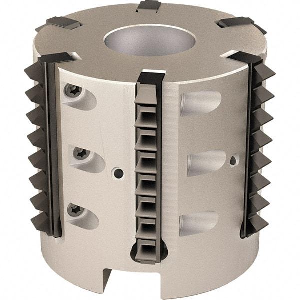 Vargus - 47.94mm Cut Diam, 200mm Max Hole Depth, 22mm Shank Diam, Internal/External Indexable Thread Mill - Insert Style R41, 5 Inserts, Toolholder Style RTMC-D, 50mm OAL - Apex Tool & Supply