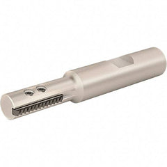 Vargus - 11.75mm Cut Diam, 25.2mm Max Hole Depth, 12mm Shank Diam, Internal/External Indexable Thread Mill - Insert Style R19, 1 Insert, Toolholder Style RTMC, 74mm OAL - Apex Tool & Supply