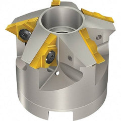 Vargus - 4.35" Cut Diam, 11.811" Max Depth of Cut, 1-1/2" Shank Diam, Internal/External Indexable Thread Mill - Insert Style 4UI, 1/2" Insert Size, 8 Inserts, Toolholder Style TM SC-D, 2.17" OAL - Apex Tool & Supply