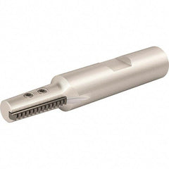 Vargus - 10.62mm Cut Diam, 19mm Max Hole Depth, 12mm Shank Diam, Internal/External Indexable Thread Mill - Insert Style R19, 1 Insert, Toolholder Style RTMNC, 67mm OAL - Apex Tool & Supply
