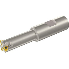 Vargus - 14mm Cut Diam, 35mm Max Hole Depth, 16mm Shank Diam, Internal/External Indexable Thread Mill - Insert Style 5LI, 2 Inserts, Toolholder Style TM SC W, 88mm OAL - Apex Tool & Supply