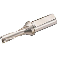 Kyocera - 1.968" Max Drill Depth, 3xD, 0.656" Diam, Indexable Insert Drill - 2 Inserts, 3/4" Shank Diam, Weldon Shank - Apex Tool & Supply