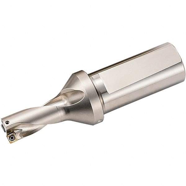 Kyocera - 1.876" Max Drill Depth, 2xD, 0.938" Diam, Indexable Insert Drill - 2 Inserts, 1" Shank Diam, Weldon Shank - Apex Tool & Supply