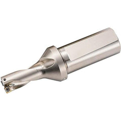 Kyocera - 1.376" Max Drill Depth, 2xD, 0.688" Diam, Indexable Insert Drill - 2 Inserts, 1" Shank Diam, Weldon Shank - Apex Tool & Supply