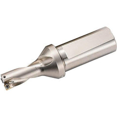 Kyocera - 1.312" Max Drill Depth, 2xD, 0.656" Diam, Indexable Insert Drill - 2 Inserts, 3/4" Shank Diam, Weldon Shank - Apex Tool & Supply