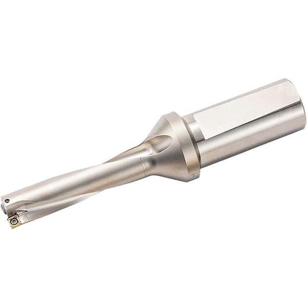 Kyocera - 2.752" Max Drill Depth, 4xD, 0.688" Diam, Indexable Insert Drill - 2 Inserts, 1" Shank Diam, Weldon Shank - Apex Tool & Supply