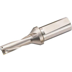 Kyocera - 1-7/8" Max Drill Depth, 3xD, 5/8" Diam, Indexable Insert Drill - 2 Inserts, 3/4" Shank Diam, Weldon Shank - Apex Tool & Supply