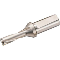Kyocera - 2.814" Max Drill Depth, 3xD, 0.938" Diam, Indexable Insert Drill - 2 Inserts, 1" Shank Diam, Weldon Shank - Apex Tool & Supply