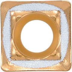 Kyocera - SCMT040205 GM-E Grade PR1225 Carbide Indexable Drill Insert - Megacoat Finish, Square, 4.8mm Inscribed Circle - Apex Tool & Supply