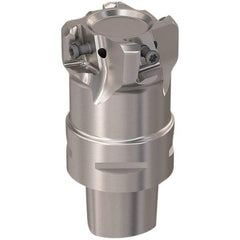 Seco - 44mm Cut Diam, 12mm Max Depth of Cut, 60mm OAL, Indexable Square Shoulder Slot Milling End Mill - LOEX12 Inserts, C4 Modular Connection, 90° Lead Angle, Through Coolant, Series 217.94-12 - Apex Tool & Supply