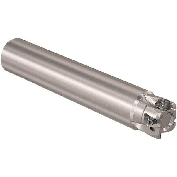 Seco - 1-1/2" Cut Diam, 13mm Max Depth of Cut, 1-1/2" Shank Diam, 210mm OAL, Indexable Square Shoulder Slot Milling End Mill - LOEX12 Inserts, Straight Shank, 90° Lead Angle, Through Coolant, Series 217.94-12 - Apex Tool & Supply