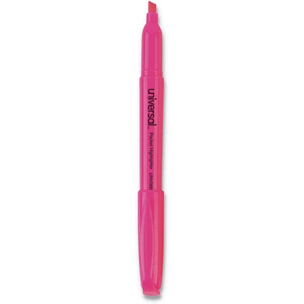 UNIVERSAL - Markers & Paintsticks Type: Highlighters Color: Fluorescent Pink - Apex Tool & Supply