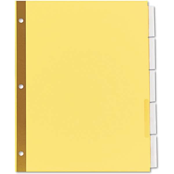 UNIVERSAL - Tabs, Indexes & Dividers Indexes & Divider Type: Customizable Size: 8-1/2 x 11 - Apex Tool & Supply