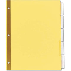 UNIVERSAL - Tabs, Indexes & Dividers Indexes & Divider Type: Customizable Size: 8-1/2 x 11 - Apex Tool & Supply