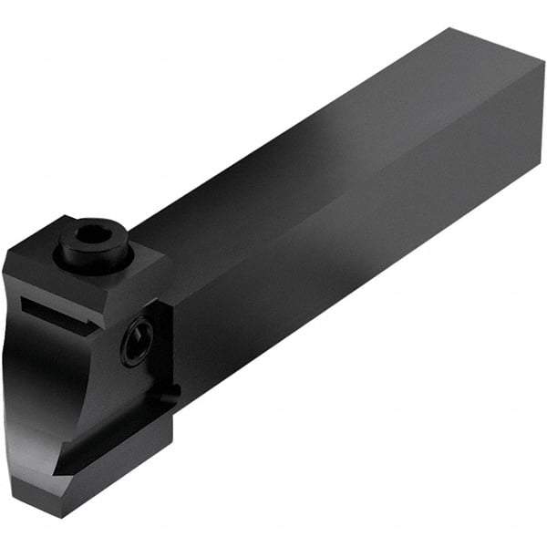 Seco - Tool Block Style 150.10-JETI, 15.49mm Blade Height, 80.3mm OAL, 5/8" OAH, Indexable Cutoff Blade Tool Block - 0.63mm Shank Height, 5/8" Shank Width, Through Coolant - Apex Tool & Supply