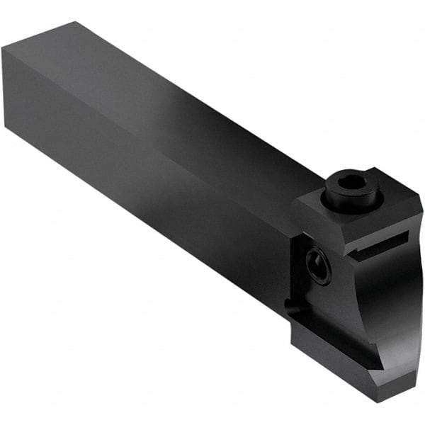 Seco - Tool Block Style 150.10-JETI, 15.49mm Blade Height, 80.3mm OAL, 5/8" OAH, Indexable Cutoff Blade Tool Block - 0.63mm Shank Height, 5/8" Shank Width, Through Coolant - Apex Tool & Supply