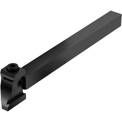 Seco - Tool Block Style 150.10-JETI, 15.49mm Blade Height, 80.3mm OAL, 1/2" OAH, Indexable Cutoff Blade Tool Block - 0.5mm Shank Height, 1/2" Shank Width, Through Coolant - Apex Tool & Supply