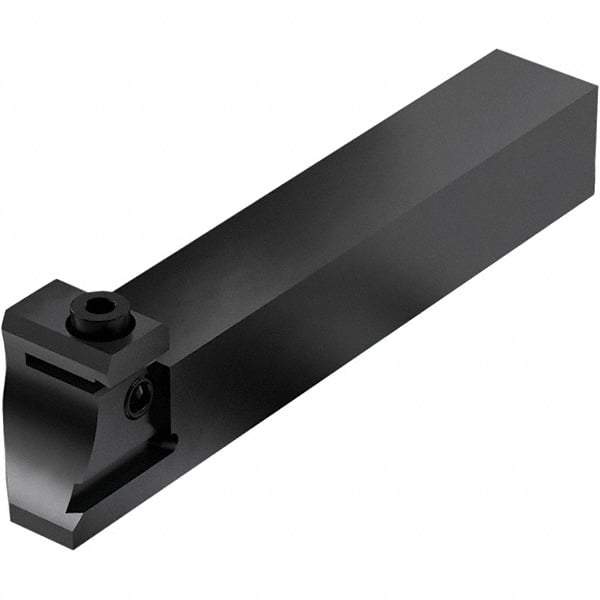 Seco - Tool Block Style 150.10-JETI, 15.49mm Blade Height, 80.3mm OAL, 3/4" OAH, Indexable Cutoff Blade Tool Block - 0.75mm Shank Height, 3/4" Shank Width, Through Coolant - Apex Tool & Supply