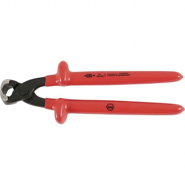 Wiha - 10" OAL, 4 AWG Capacity, Standard End Nipper - Apex Tool & Supply