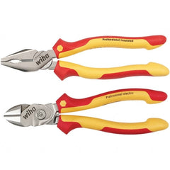 Wiha - Plier Sets Set Type: Combination Pliers; Cutting Pliers Number of Pieces: 2 - Apex Tool & Supply