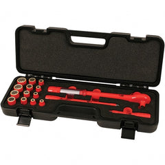 Wiha - 16 Piece Adjustable Torque Wrench & Socket Set - Apex Tool & Supply