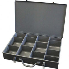 Durham - Adjustable Compartment Gray Small Parts Compartment Box - Apex Tool & Supply
